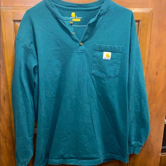 carhartt half button shirt